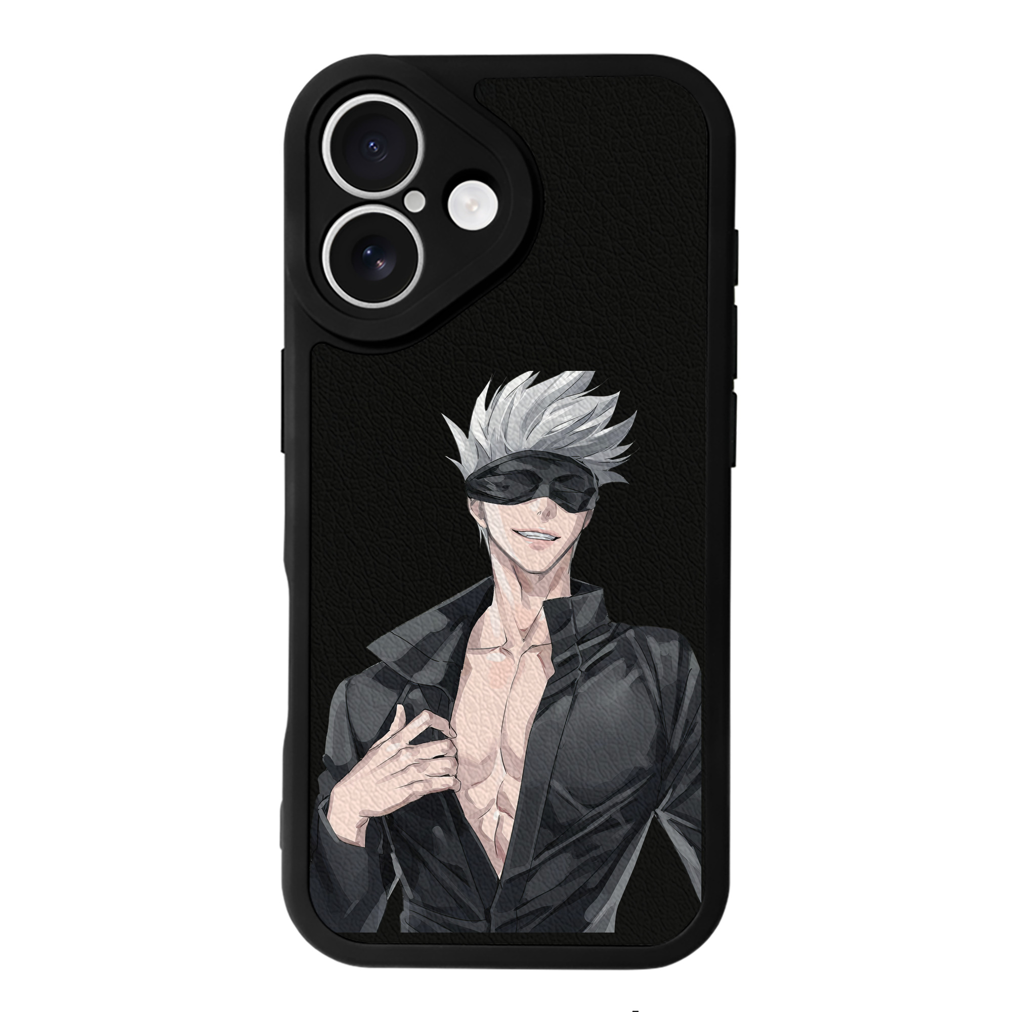（画像用） 呪術廻戦 Jujutsu Kaisen 【iPhone 16シリーズ対応】シリコンスマホケース（レザー調） 材質：シリコン